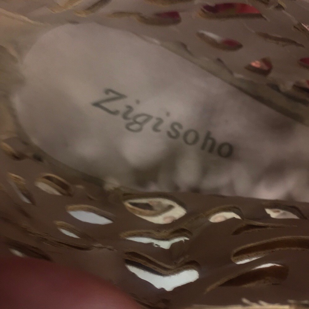 Zigi Soho Duran Caged Tan Heels with Rhinestone Embellishments - Picture 12 of 14